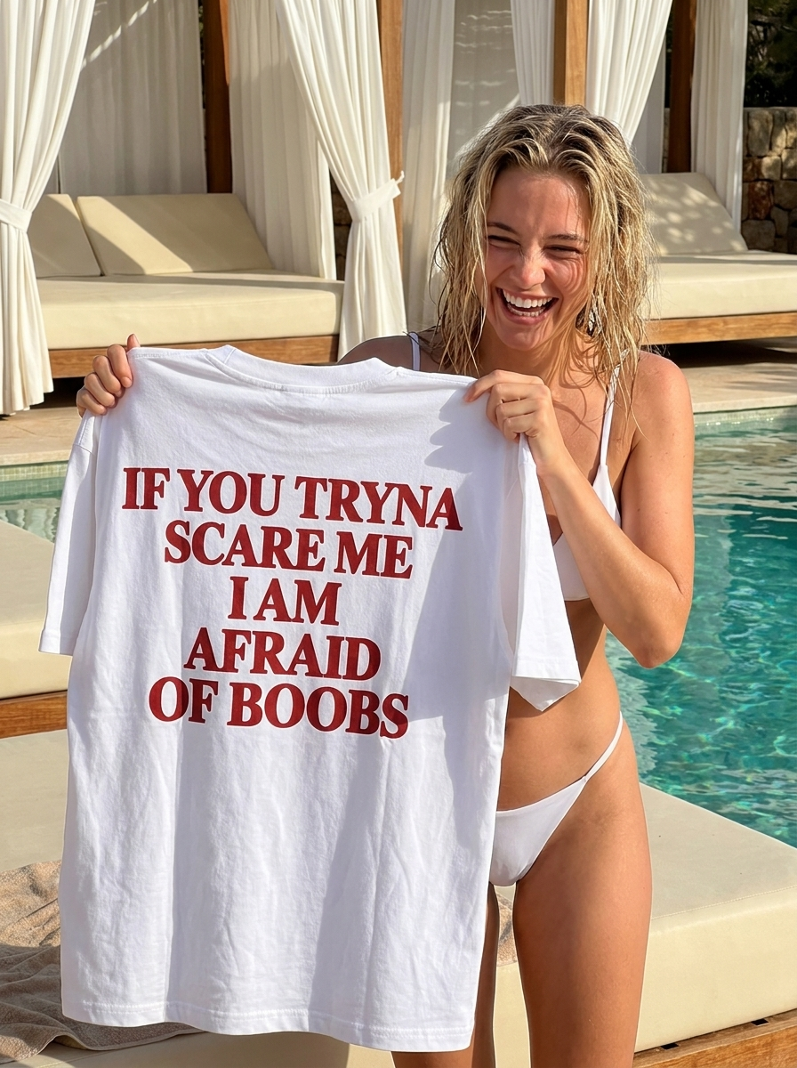 If you tryna scare me i am afraid of boobs